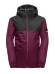 Jack Wolfskin Winterjacke Spirit 2L (wasser- und winddicht, atmungsaktiv, robust) rubinrot Kinder (164-176)